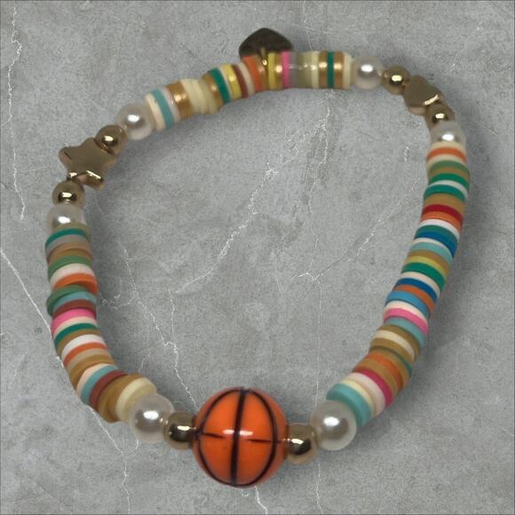 Basketball Star Friendship Bracelet | Playful Sporty for Basketball Fans - Picture 2 of 4